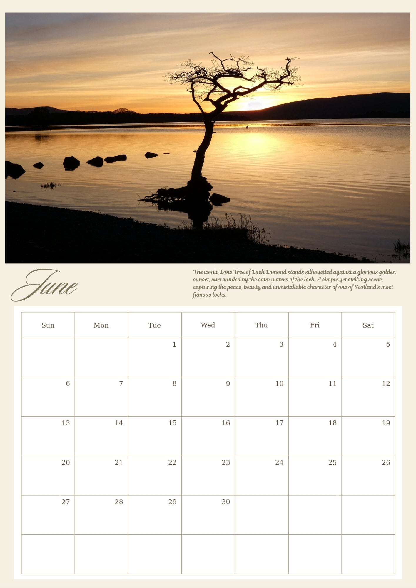 Callander & Surrounding Area 2027 Wall Calendar