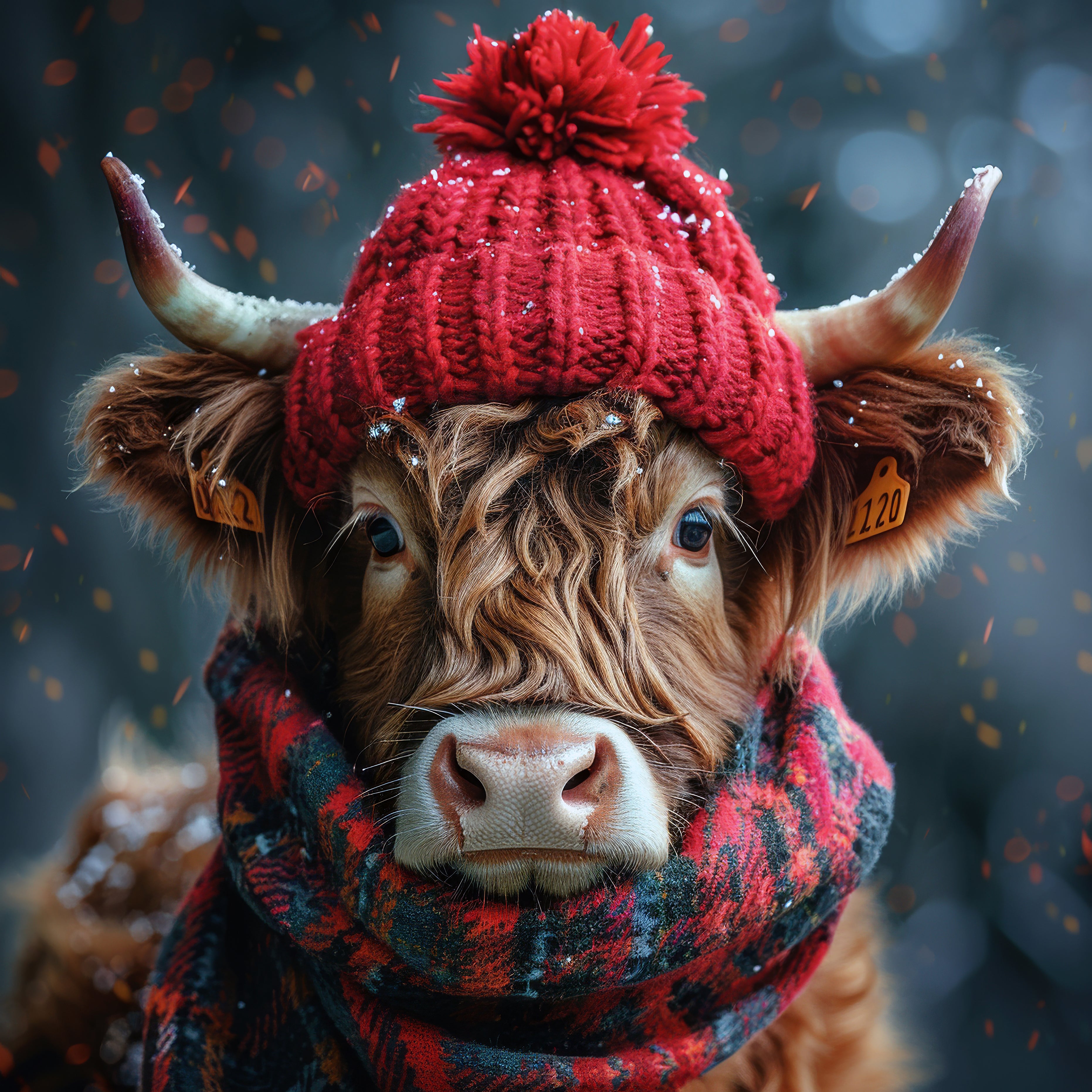 Highland Cow Canvas Wall Art - A Splash Of Sass - Scottish