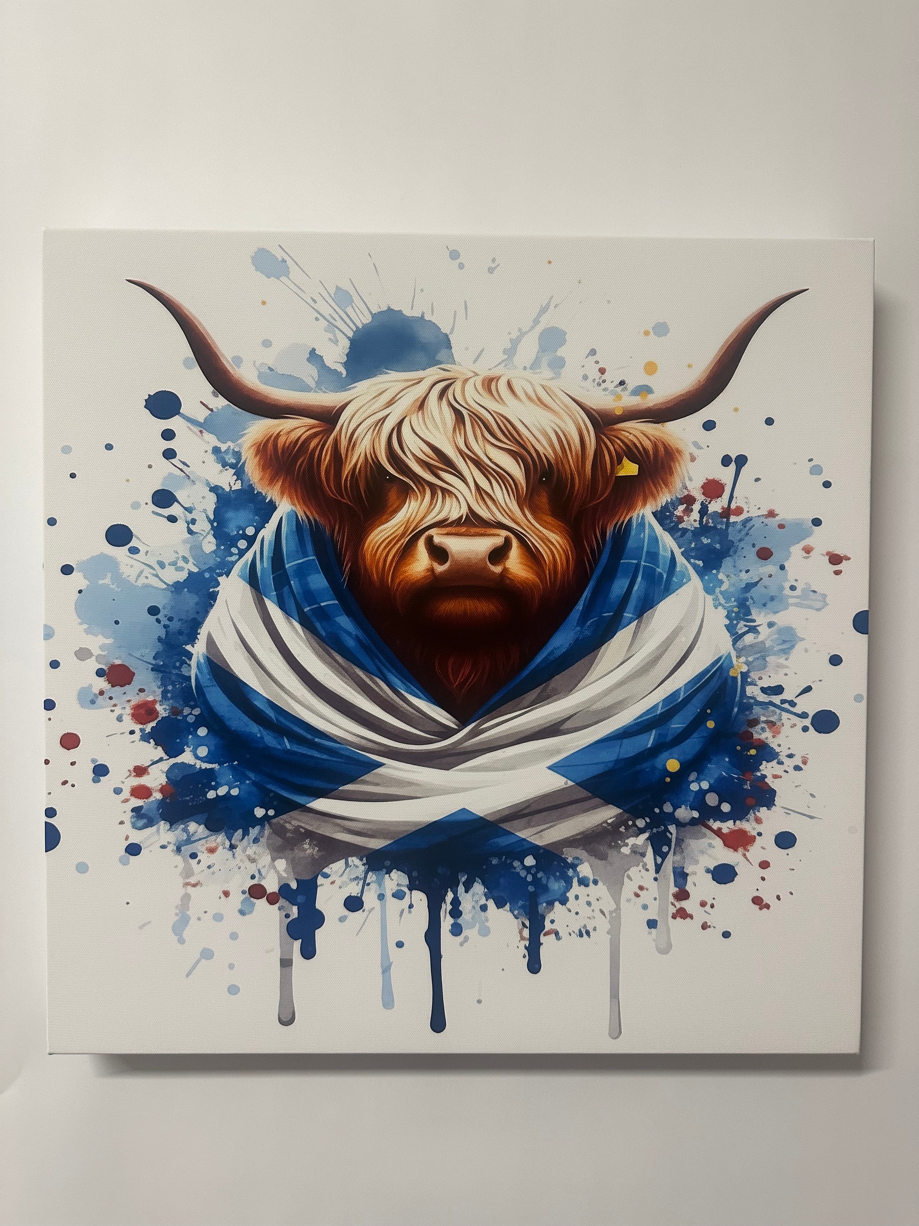 Highland cow wall art Scottish