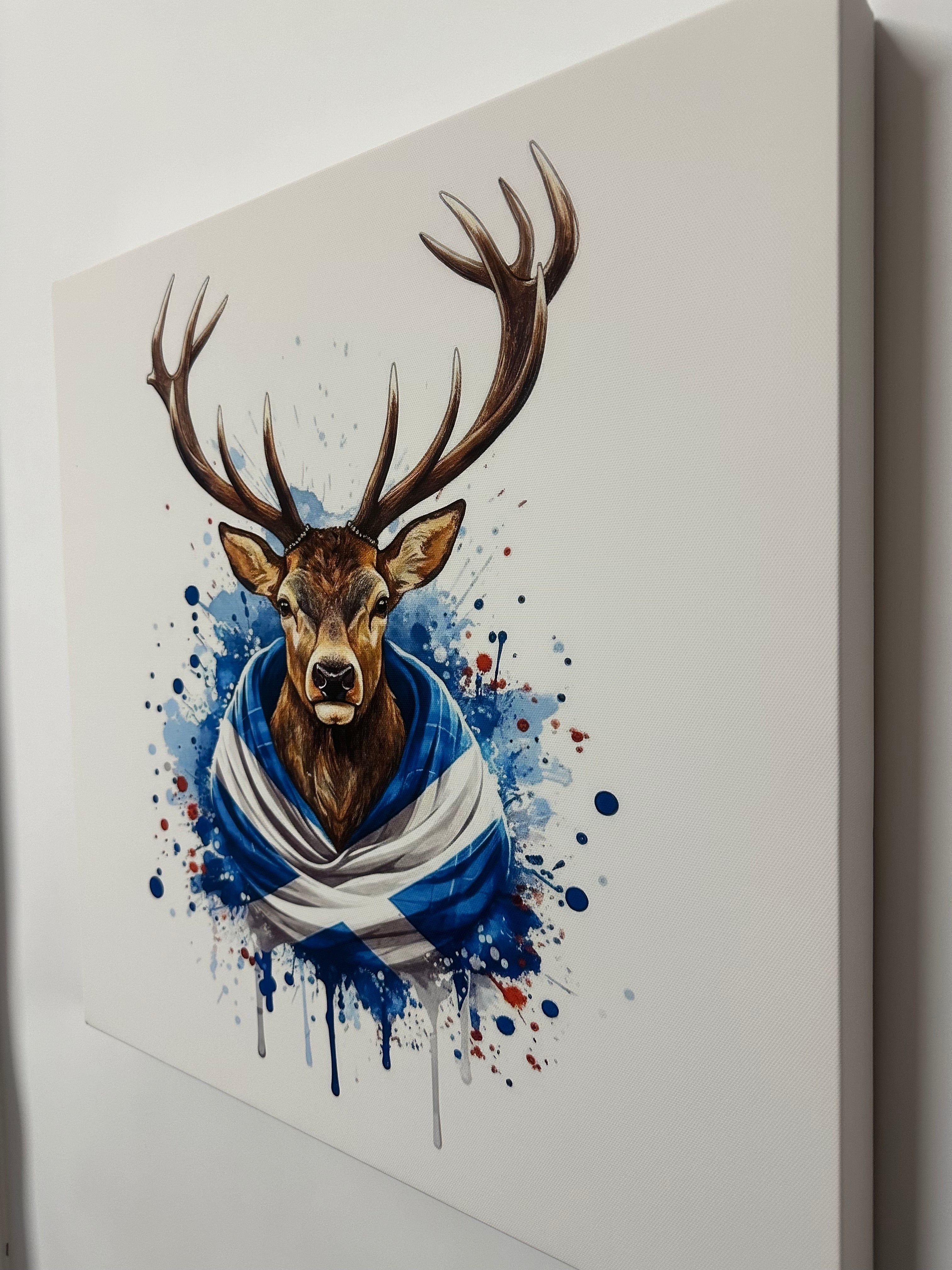 Cnvas wall art stag king of the glen