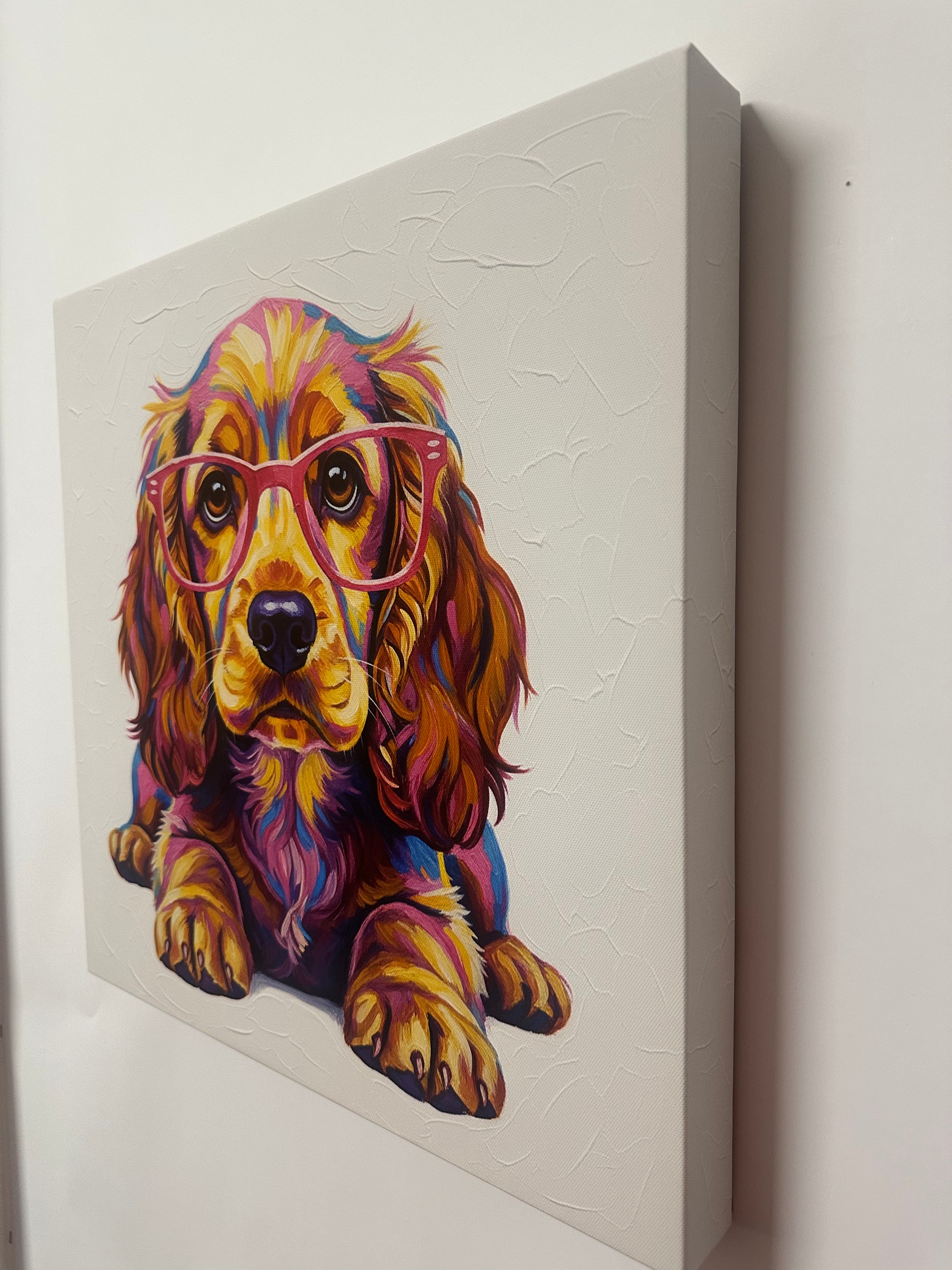Trendy Cocker Spaniel -  Dog - Wall Art Canvas -  Home Decor