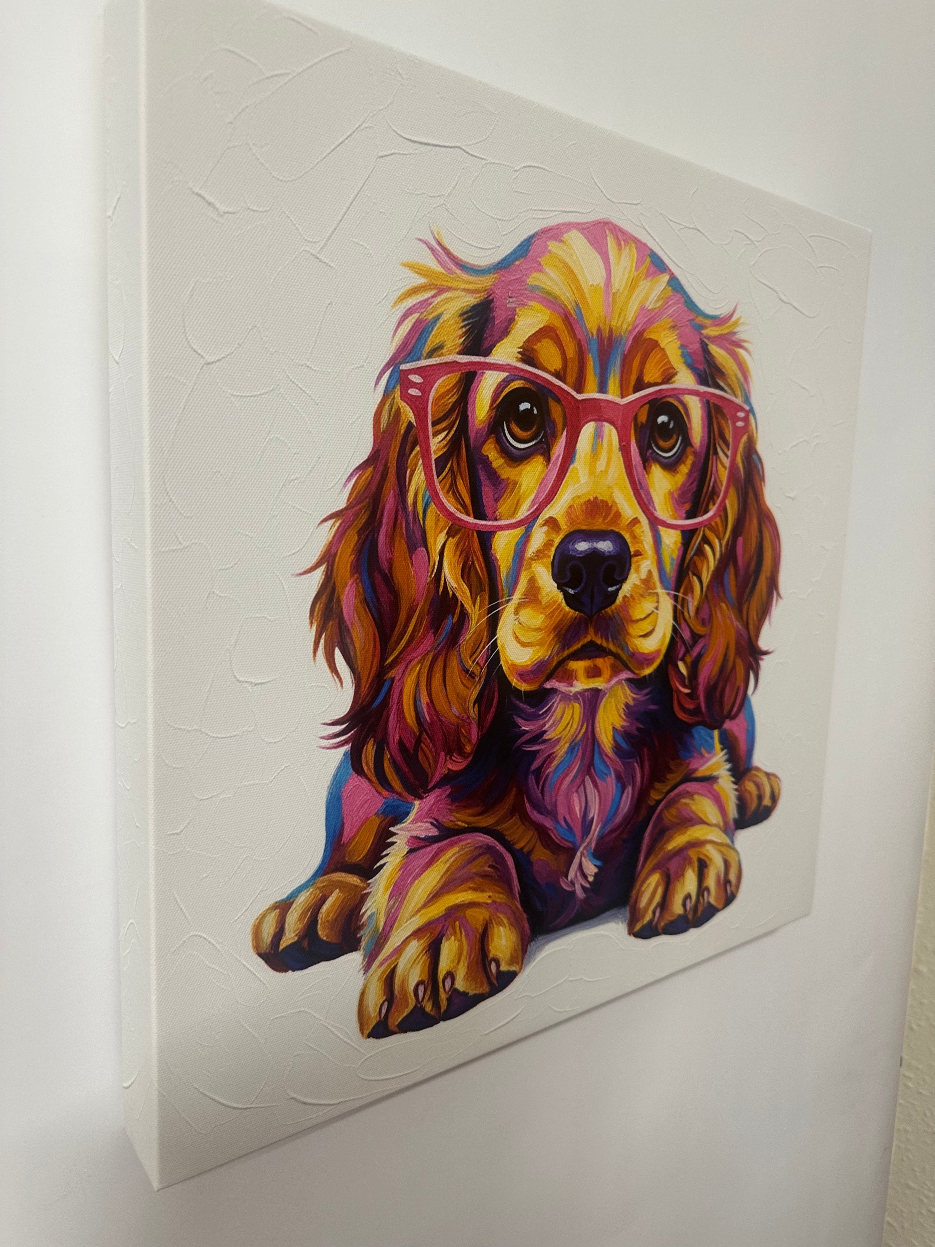 Trendy Cocker Spaniel -  Dog - Wall Art Canvas -  Home Decor