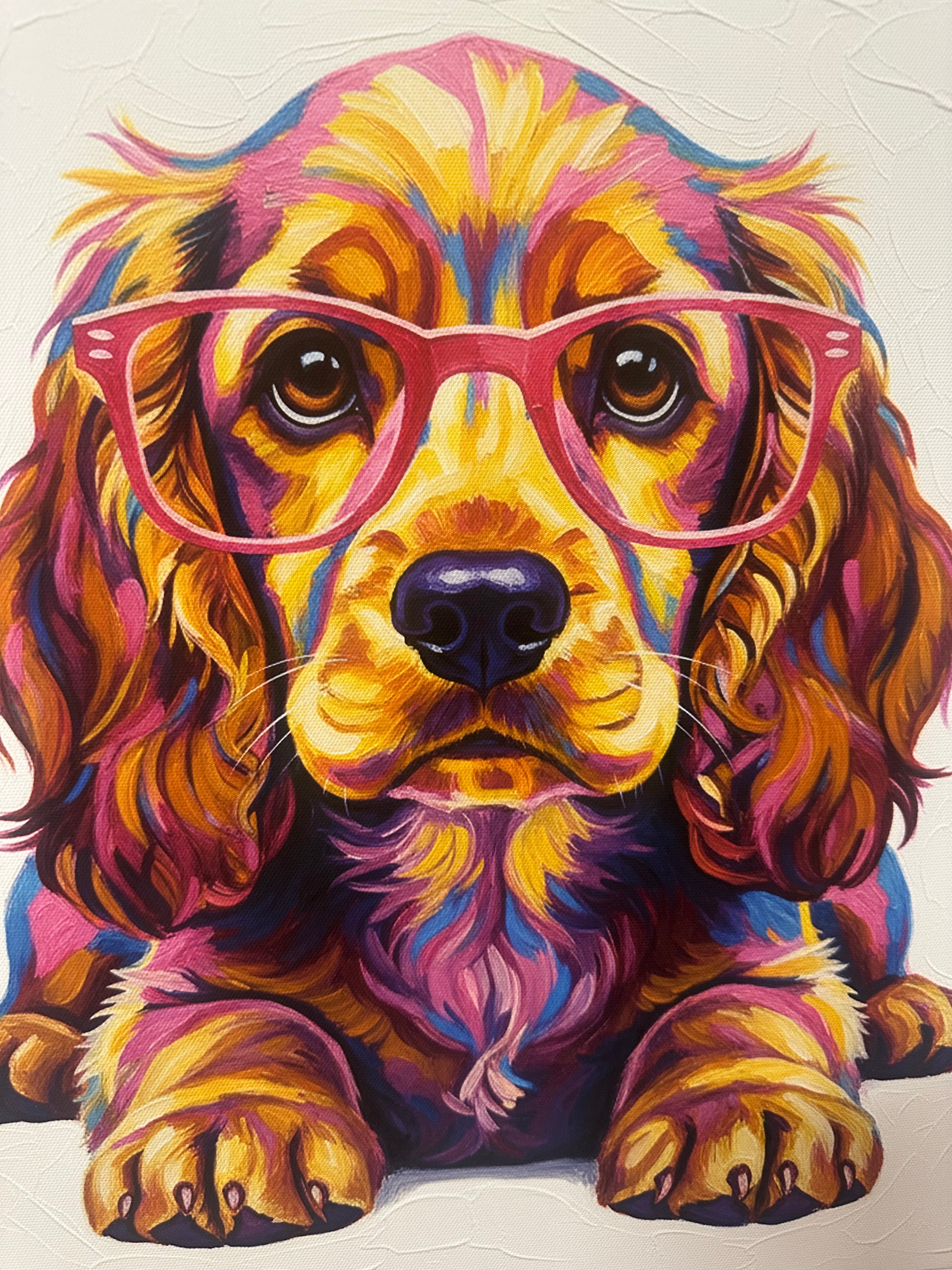 Trendy Cocker Spaniel -  Dog - Wall Art Canvas -  Home Decor