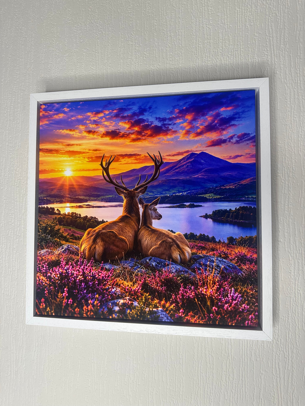 Highland Sunset  Watch– Framed Canvas Wall Art