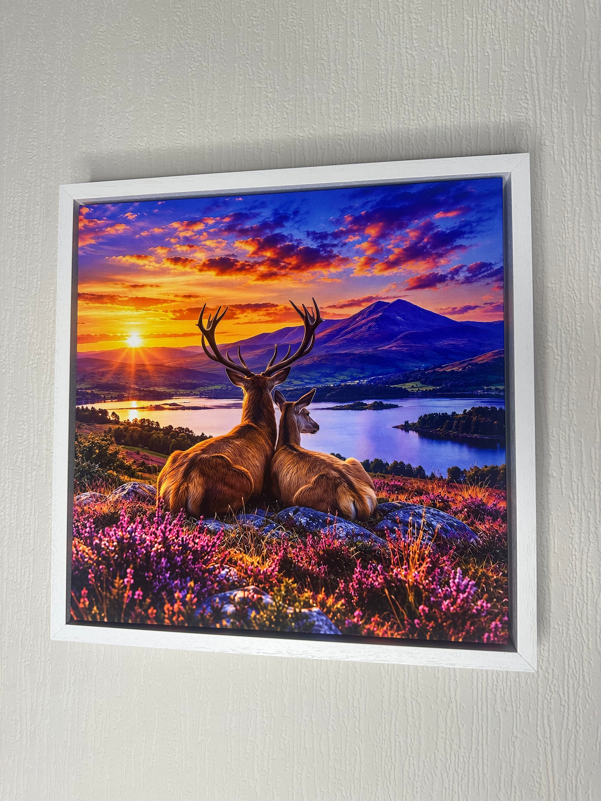 Highland Sunset  Watch– Framed Canvas Wall Art