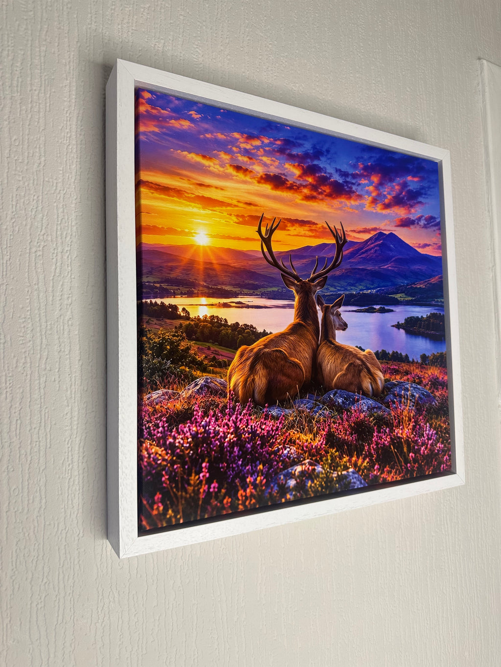 Highland Sunset  Watch– Framed Canvas Wall Art