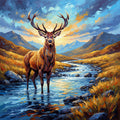 Highland Stag canvas wall art home decor 8 sizes 