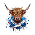 Scot Moo - The Highland Cow - Canvas Wall Art - Wall Decor